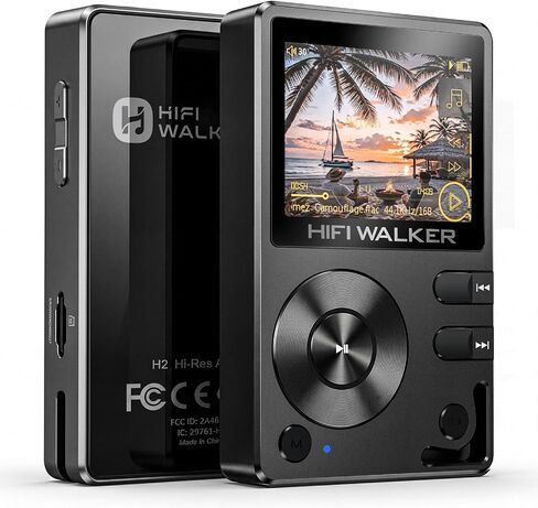 HIFI WALKER H2 Hi-Res MP3 Player, 128GB microSD, ESS DAC, Bluetooth 5.2 in Kuwait