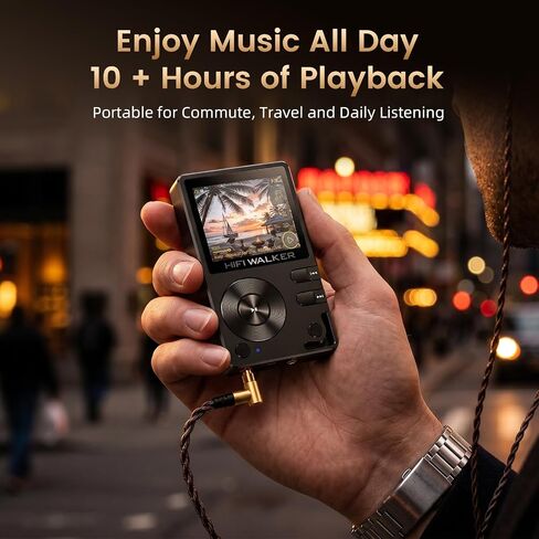 HIFI WALKER H2 Hi-Res MP3 Player, 128GB microSD, ESS DAC, Bluetooth 5.2 in Kuwait