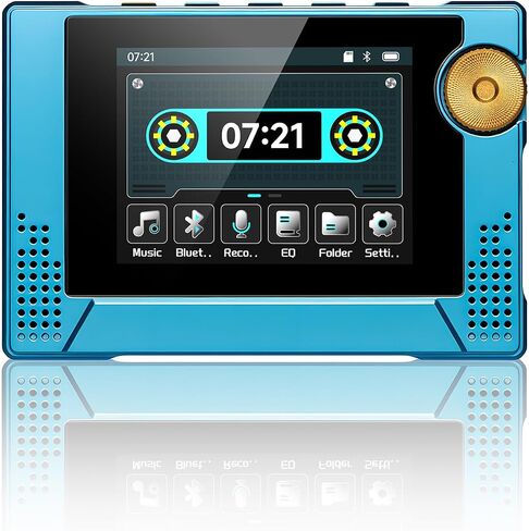 64GB 80s Retro MP3 Player with HD Speaker,MP3 Cassette Nostalgia Player,Dynamic Retro UI,Tape Drive Shape,Portable Bluetooth MP3 Music Player 50 Hours Long Battery Life, 2.4" Touchscreen (Black) in Saudi Arabia