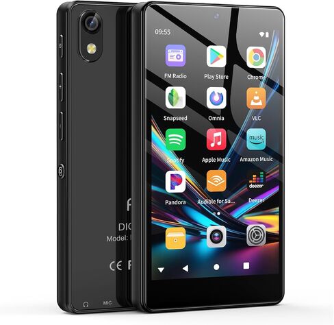 32GB MP3 Player with Bluetooth and Camera, Android 13 MP3 MP4 Players with 4" Touchscreen and Speaker, MP3 Music Player with Spotify, Parental Controls, Audible, Play Store in Saudi Arabia