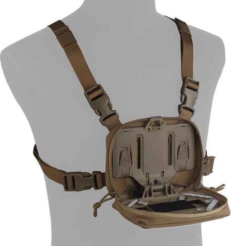 FoldPanel Tactical Chest Vest Pouch Set, Chest Rig Phone Mount as 4.7-6.7" Phone Plate Carrier Accessory with Pouch Cover in Kuwait