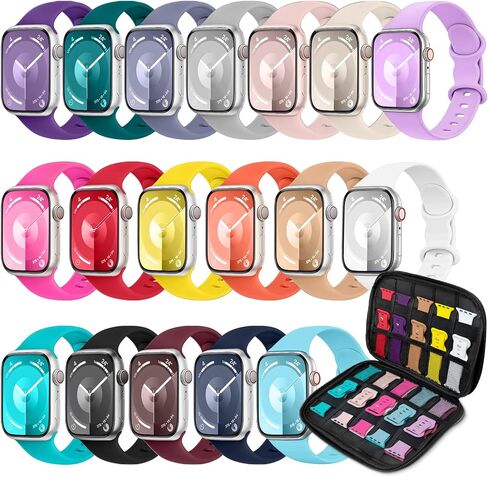 18Pack Sport Band & Organizer Compatible with Apple Watch Bands Women Men in Kuwait