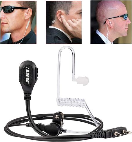 BAOFENG Walkie Talkies Earpiece with Mic Air Acoustic Tube 2-Pin Detachable Two Way Radio Headset UV-5R Mini BF-F8HP Pro 5RM UV32 DM32 UV-5G Plus GM21 GM-15 PRO K5PLUS BF-888S Walkie Talkie,2Pack in Saudi Arabia