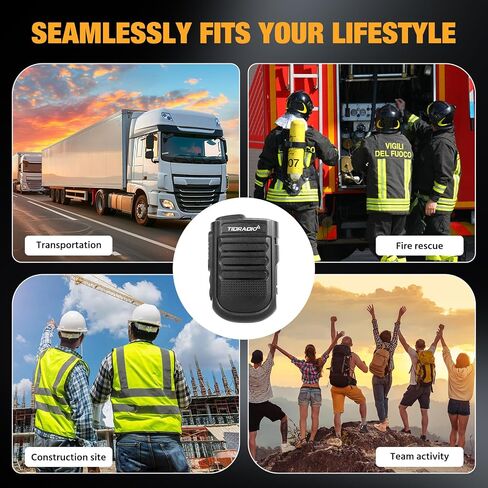 TIDRADIO Wearable Bluetooth Speaker MIC for Ham GMRS Radio,Phone Call/Music,Hands-Free Walkie Talkies Mic for BAOFENG UV-5R Mini,TD-H9,TD-H3 Portable Wireless Speaker for Jobsite, Outdoors,Home,Travel in Saudi Arabia