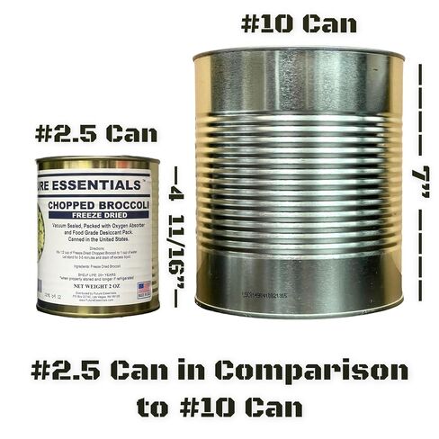 Future Essentials Freeze Dried Broccoli – #2.5 Can, 25+ Year Shelf Life | Canned Chopped Broccoli Bites – Easy to Rehydrate, Ideal for Emergency Food & Camping – 2 oz in Saudi Arabia