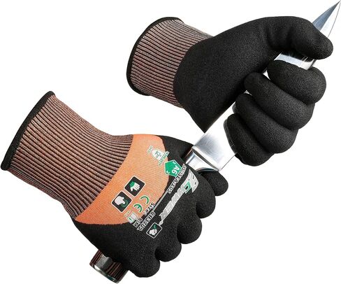 Schwer ANSI A6 Cut Resistant Work Gloves, 3/4 Dipped Coating, CR3709, L in Saudi Arabia