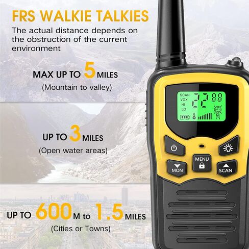 MOICO Walkie Talkies,Two-Way Radios for Adults with 22 FRS Channels Camping in Saudi Arabia