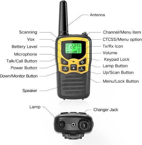 MOICO Walkie Talkies,Two-Way Radios for Adults with 22 FRS Channels Camping in Saudi Arabia