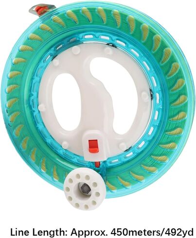 RiToEasysports ABS Crystal Reel Wheel, Multifunctional Sea Fishing Hand Catch Handle Kite Spool with for River Lake Bay in Saudi Arabia