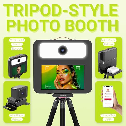 Portable Photo Booth Machine with Printer ＆ Flight Case in Saudi Arabia