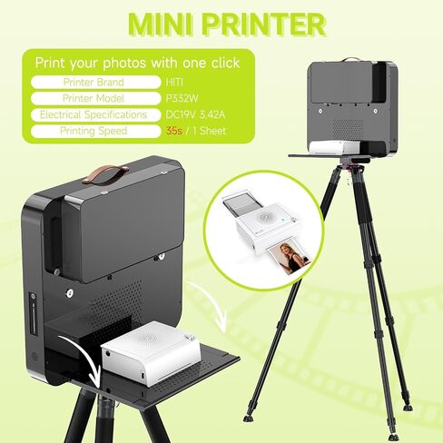 Portable Photo Booth Machine with Printer ＆ Flight Case in Saudi Arabia