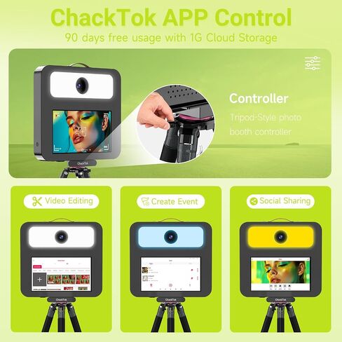 Portable Photo Booth Machine with Printer ＆ Flight Case in Saudi Arabia