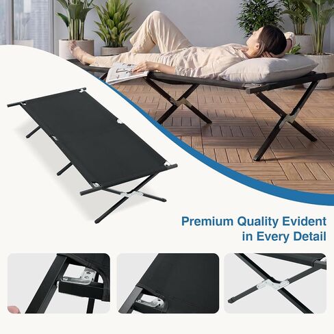 NEWBULIG Camping Cots for Adults, Foldable Bed, Sleeping Cot in Saudi Arabia