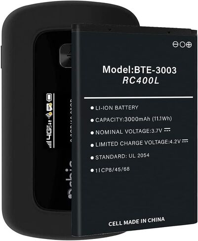 بطارية BTE-3003 RC400L، [2026 ترقية جديدة] بطارية بديلة جديدة 0 دورة لـ RC400L Verizon Orbic Speed ​​Mobile Hotspot in Kuwait