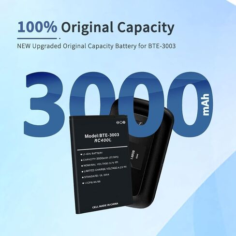 بطارية BTE-3003 RC400L، [2026 ترقية جديدة] بطارية بديلة جديدة 0 دورة لـ RC400L Verizon Orbic Speed ​​Mobile Hotspot in Kuwait