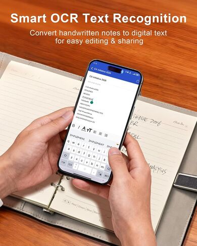 Smart Sync Pen for Note Taking, Digital Notebook with Pen, Enables Synchronized Handwriting, Ocr to Text, Offline Storage, Audio Recording and Note Sharing, Compatible with IOS and Android in Saudi Arabia