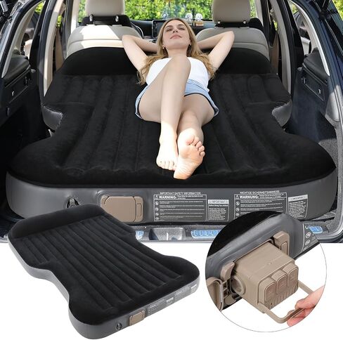 KMZ Inflatable SUV Air Mattress Thickened Flocking with Built-in Pump in Kuwait