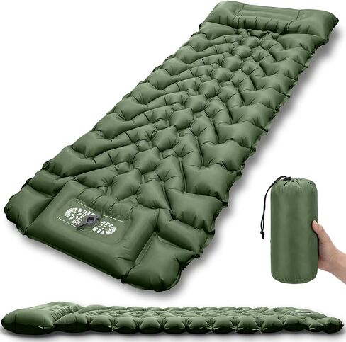 2 Pack Camping Sleeping Pad with Built-in Foot Pump in Kuwait