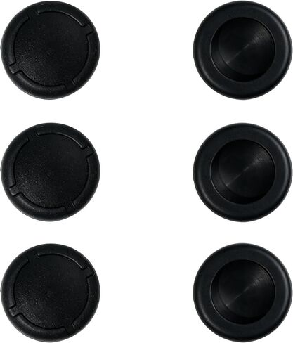 6 PCS Joystick Caps Thumb Grips for Nintendo Switch/Switch Lite/Switch OLED, TPU Controller Thumb Grips Replacement Accessories, Black in Saudi Arabia