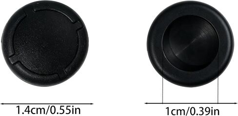 6 PCS Joystick Caps Thumb Grips for Nintendo Switch/Switch Lite/Switch OLED, TPU Controller Thumb Grips Replacement Accessories, Black in Saudi Arabia