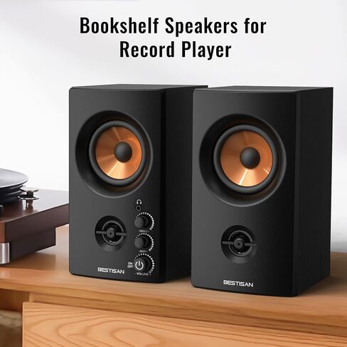 BESTISAN Active Bookshelf Speakers for Record Player in Kuwait