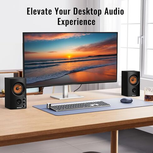 BESTISAN Active Bookshelf Speakers for Record Player in Kuwait