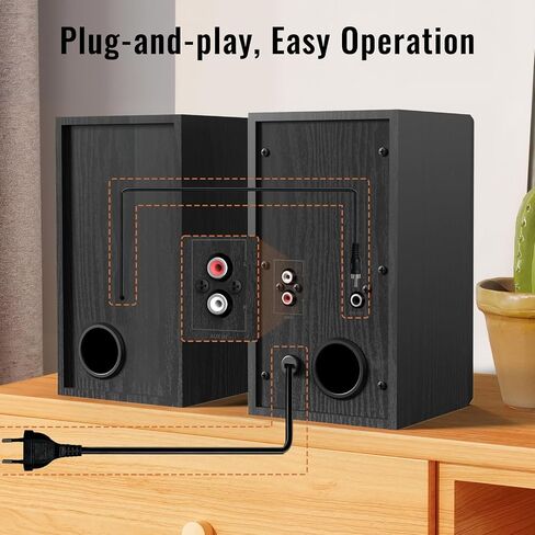 BESTISAN Active Bookshelf Speakers for Record Player in Kuwait