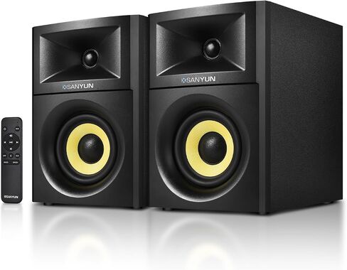 Sanyun SW205 2.0 Bookshelf Speakers, Room-Filling Expanded Stage, Dual-DSP in Kuwait