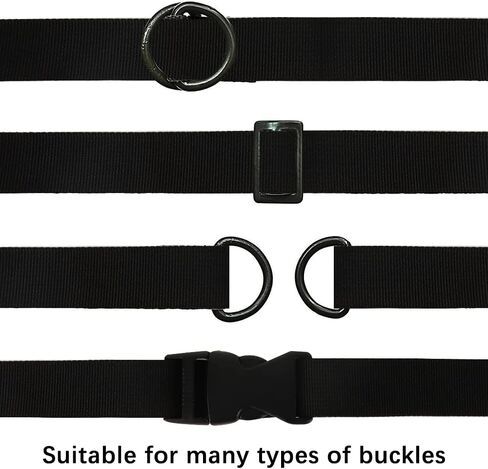 RETON Black Nylon Heavy Webbing Straps -1 1/2 Inch (38MM, 10 Yards) in Kuwait