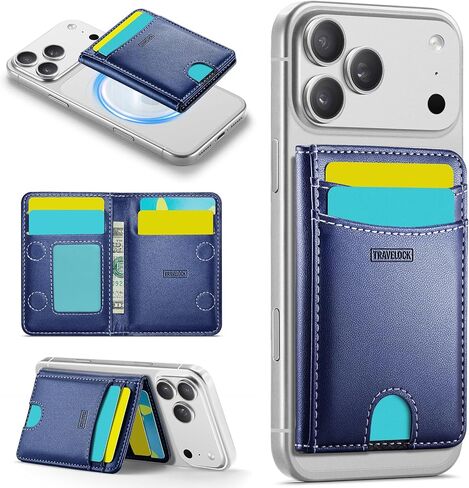 for Magsafe Wallet-Magnetic Wallet-6 Card Holder-RFID Blocking-for iPhone in Saudi Arabia