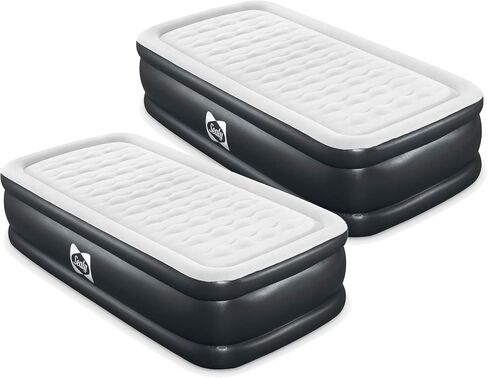 Sealy Tritech Inflatable Air Mattress Bed with Built-in Pump, Gray, Twin in Kuwait