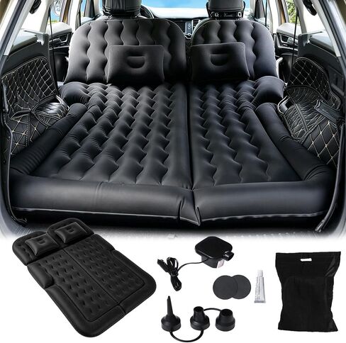MYDAYS SUV Air Mattress,Travel Camping Bed with 2 Pillows & Electric Pump, Mobile lnflatable Mattress Designed Specifically for SUV Trunks & Rear Seat in Saudi Arabia