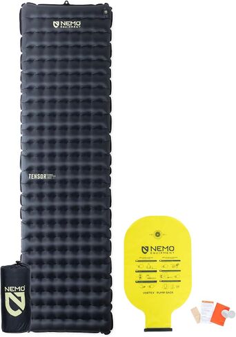 NEMO Equipment Tensor Extreme Sleeping Pad-Black/Birch Bud/Citron-Reg in Kuwait