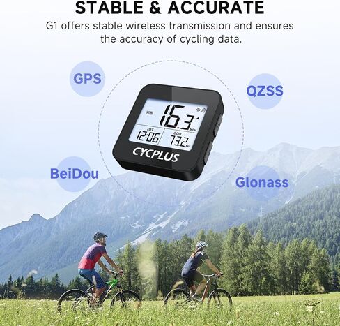 كمبيوتر الدراجة CYCPLUS اللاسلكي GPS G1، 70 جرام، شاشة 2.0 بوصة، IPX6، 1200 مللي أمبير في الساعة in Saudi Arabia