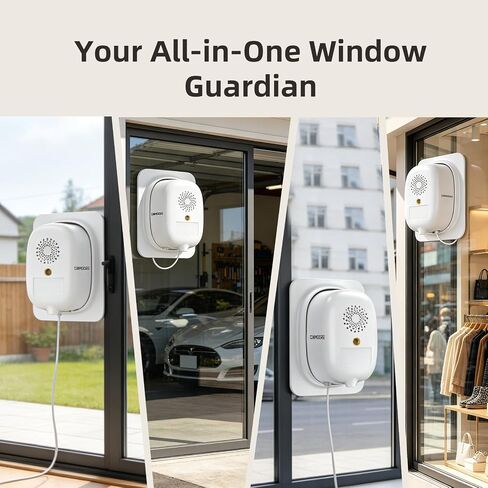 2.5K Window Security Camera for Home, Wireless No Drill Anti-Glare, Free AI Human/Vehicle/Pet Detection, Color Night Vision, 5000mAh Battery & Wired Dual Power, Indoor/Outdoor, 24/7 Recording in Saudi Arabia