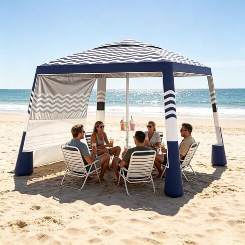 Beach Cabana, 8'X 8' Beach Canopy Tent Sun Shade, Beach Tent in Saudi Arabia