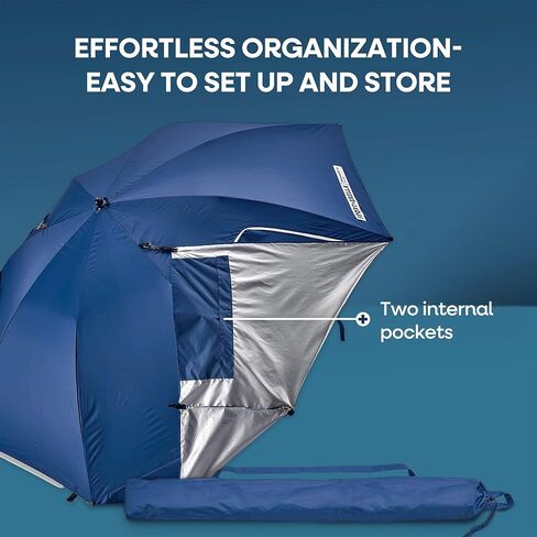 Sport-Brella Premiere XL UPF 50+ Umbrella Shelter with Patented Side Panels, Heavy-Duty 1.25 Inch Center Pole, Auger Anchor for Sand and Grass, 9 Foot Canopy, Cherry Red in Saudi Arabia