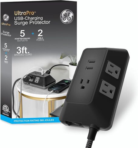 GE Surge Protector Power Strip, 20 Ft Long Extension Cord in Saudi Arabia