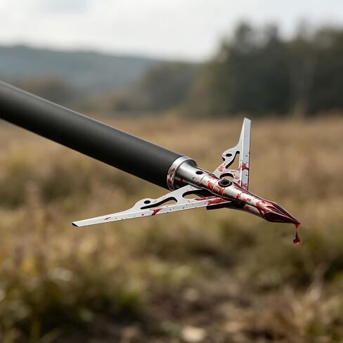 6 Pack Broadheads 100/125 Grains Mechanical Broadheads 2 Blade 2.25" Cutting Dia Archery Broadheads Compound Bows and Crossbows Hunting (100 Grain) in Saudi Arabia