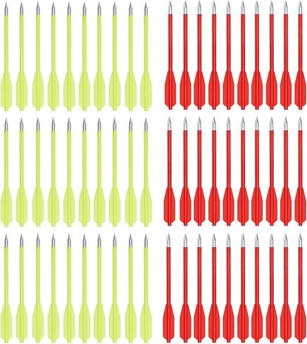 60PCS 6.3 Inch 50-80LB Mini Archery Crossbow Bolts Set with Sharp Metal Tip, Reusable Durable Arrow Dart for Shooting Target Practice, Small Hunting Game, Outdoor Fishing in Saudi Arabia