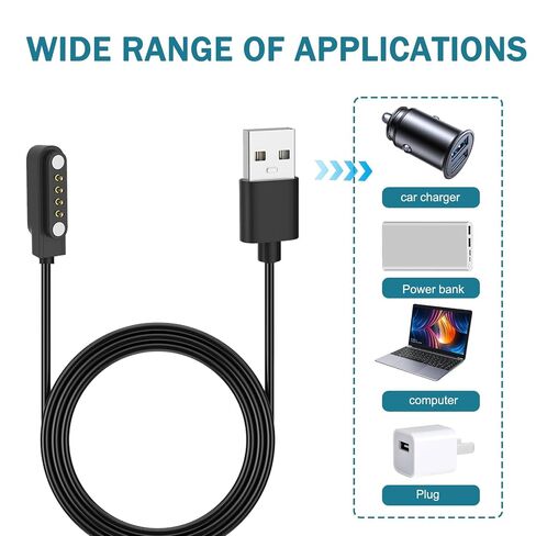 Fast Charger for PLAUD Note AI Voice Recorder & Note Pro, Plaid Charging Cable with USB Power Adapter, Replacement Magnetic Cord for Plaid Smart Voice Recorder, Charger for Plaid, 3.3FT in Saudi Arabia