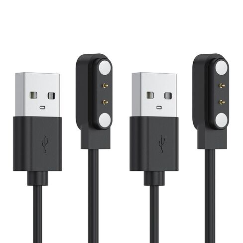 Meliya 2-Pack Charger for FAFAFROG S1 Dog Bark Collar, Replacement USB-A/USB-C Magnetic Charging Cable (USB-A) in Saudi Arabia