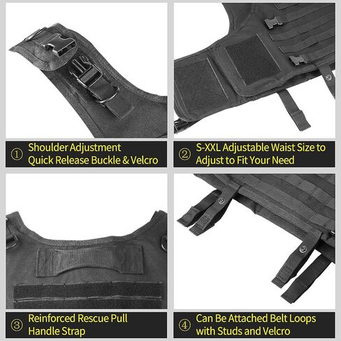 Marmot Tactical Vest Airsoft Vest Paintball Vest Detachable Pouches in Kuwait