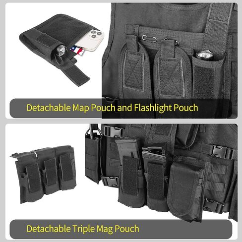 Marmot Tactical Vest Airsoft Vest Paintball Vest Detachable Pouches in Kuwait
