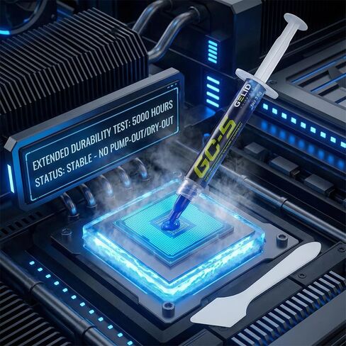 Gelid Solutions GC5 - معجون حراري 3.5 جم مع تقنية Nano Diamond-Ceramic، مقاوم للضخ والتجفيف، مثالي لوحدات المعالجة المركزية ووحدات معالجة الرسومات ووحدات التحكم وأجهزة الكمبيوتر المحمولة ورفع تردد التشغيل. in Saudi Arabia