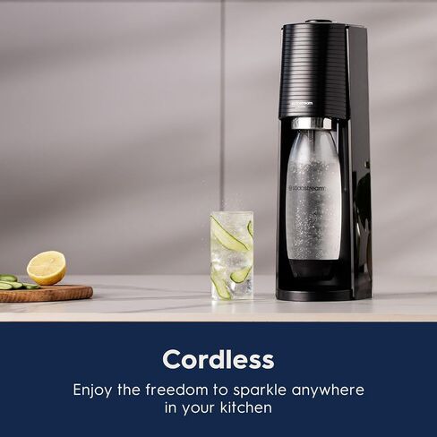 SodaStream Terra Sparkling Water Maker (Red) with CO2, Dishwasher Safe Bottle and Bubly Drop in Saudi Arabia