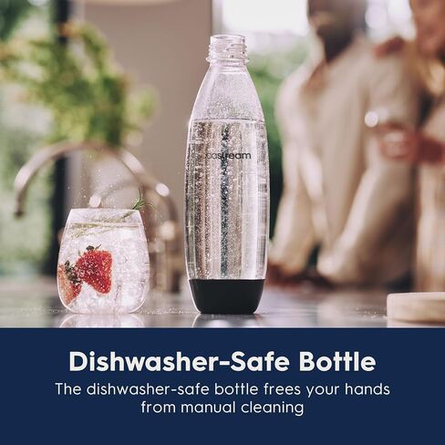 SodaStream Terra Sparkling Water Maker (Red) with CO2, Dishwasher Safe Bottle and Bubly Drop in Saudi Arabia