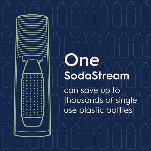 SodaStream Terra Sparkling Water Maker (Red) with CO2, Dishwasher Safe Bottle and Bubly Drop in Saudi Arabia