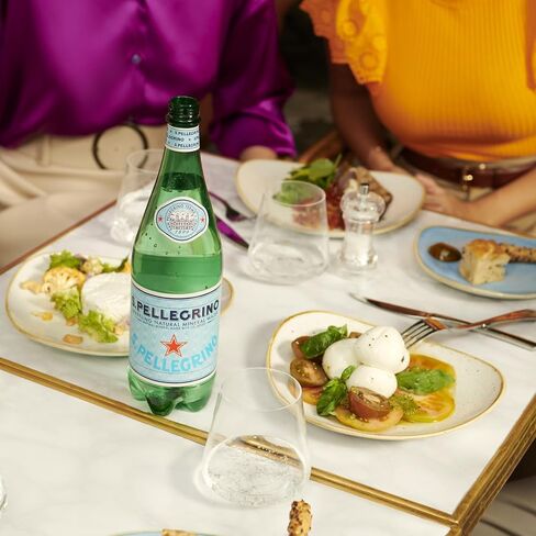 S.Pellegrino Sparkling Natural Mineral Water, 33.8 fl oz. Plastic Bottles (Pack of 12) in Saudi Arabia