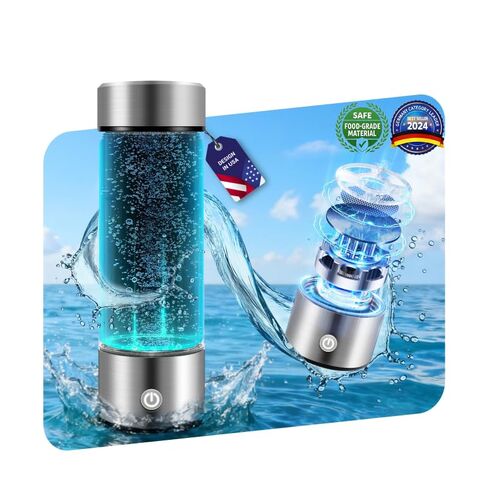 New Upgrade Hydrogen Water Bottle Generator【Industry TOP - 24-Hour Hydrogen Lock】【NO.1 Double Hydrogen Content】| 0 Chlorine & 0 Ozone | 100% Leak-Proof Seal, Sports Hydrogen Water Bottle in Saudi Arabia